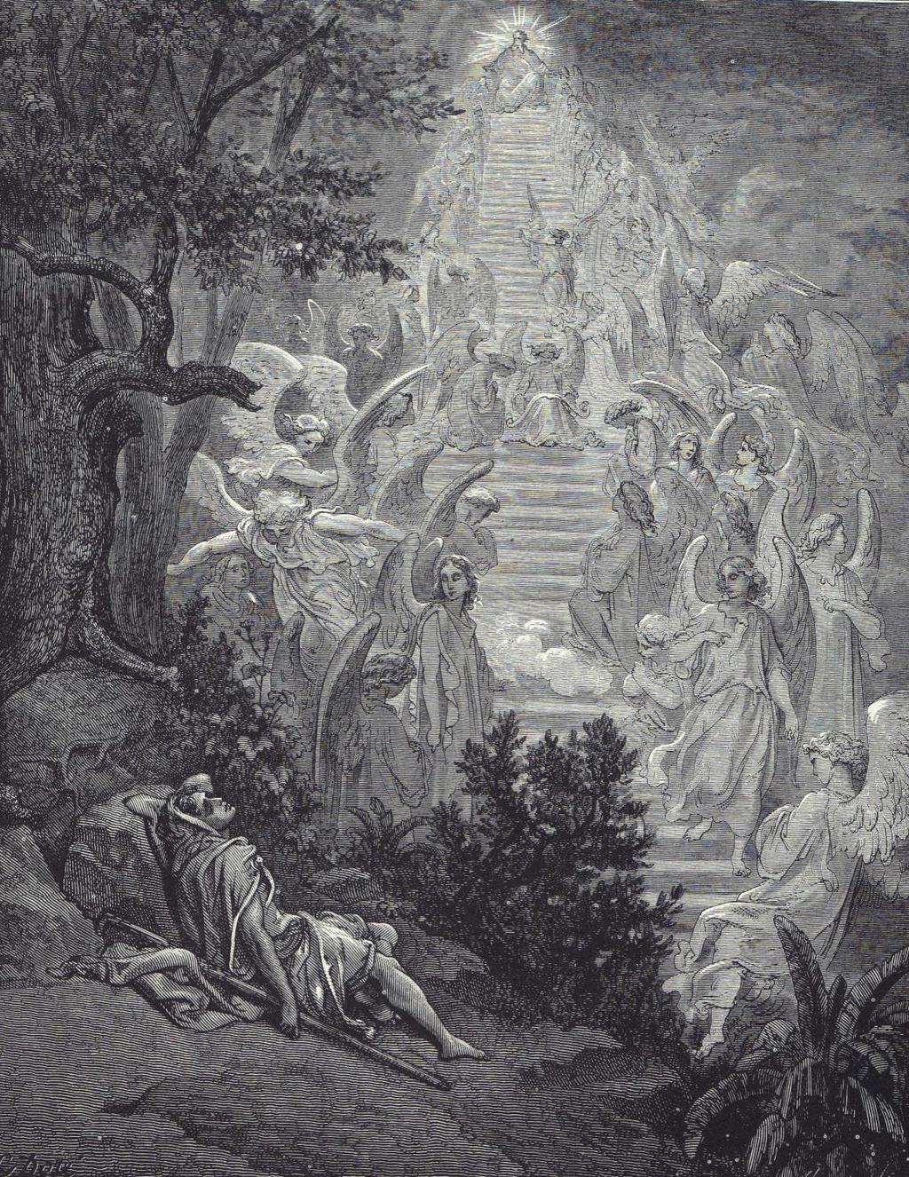 De acordo com o Midrash os anjos que subiam e desciam a escada, contemplados por Jacó em seu sonho, eram os príncipes das nações, que se erguiam e que caíam como simbolicamente lhe era mostrado.