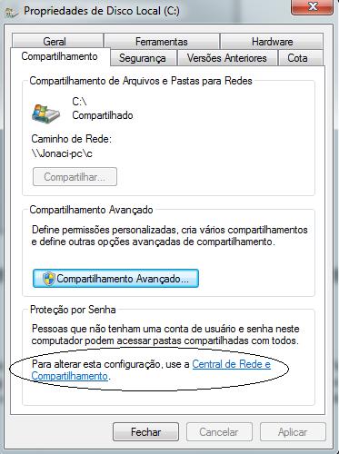 11. Agora iremos marcar as opções conforme as figura abaixo tanto na opção de rede Doméstica ou de Trabalho como na opção de rede Pública.