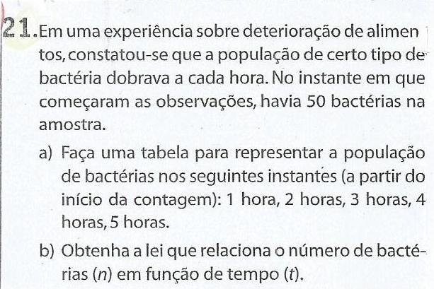 III. Uso de tabelas: Nesse critério a situação de ensino leva o estudante a compreensão de variação da função exponencial através da construção de tabelas.