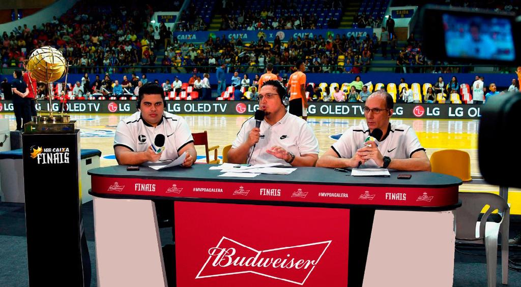 Budweiser amplia patrocínio ao NBB PR ERICH BETING ABudweiser ampliará o relacionamento com o basquete brasileiro.