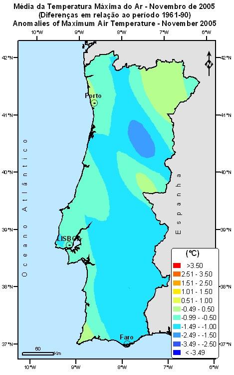 9 C em Penhas Douradas e + 0.3 C em Mirandela.