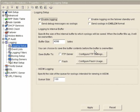 4. 5. Escolha servidores de SYSLOG no registo e o clique adiciona a fim adicionar um servidor de SYSLOG.