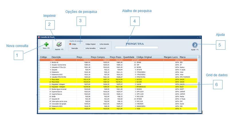 41 5 = Ajuda 6 = Grid de dados 6.