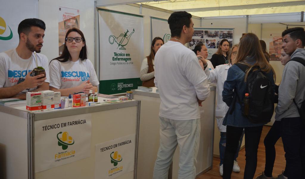 Outros, como o Técnico em Alimentos, levaram produções do próprio curso, podendo assim mostrar ao