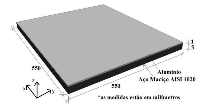 34 Figura 15: Desenho esquemático do secundário do atuador planar de indução. Fonte: BAGGIO FILHO, 2012.
