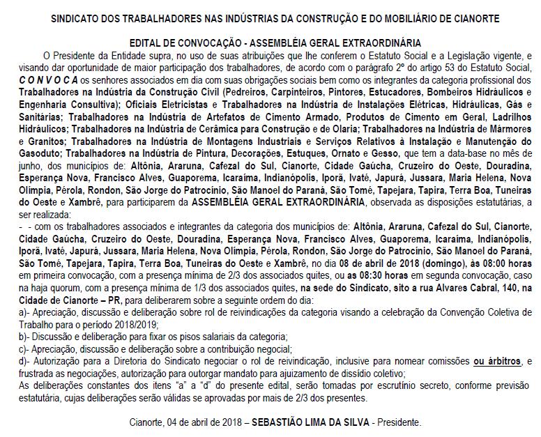 apreciação dos Senhores Acionistas o Balanço Patrimonial e as Demonstrações Financeiras do exercício encerrado em 31/1/, na próxima Assembleia Geral dos Acionistas.