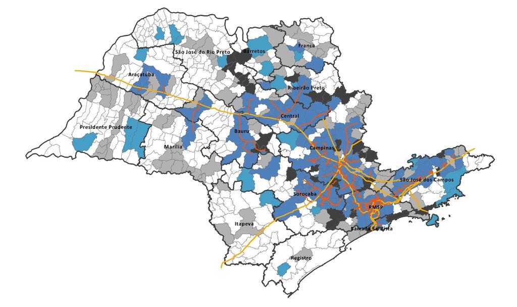 PPE 2030: Plano de Metas para o Gás Canalizado Plano de Expansão para o Gás Canalizado Gás Natural no Estado de SP 2016 2022 2027 Potenciais Investimentos Item \ Ano 2016 2022 2027 2029 Distribuição