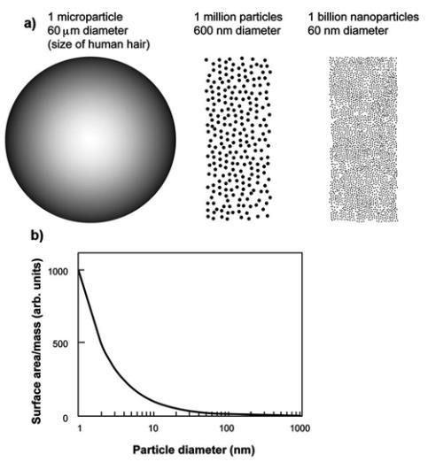 particles thresholds, surface area by volume and internal and surface structures.