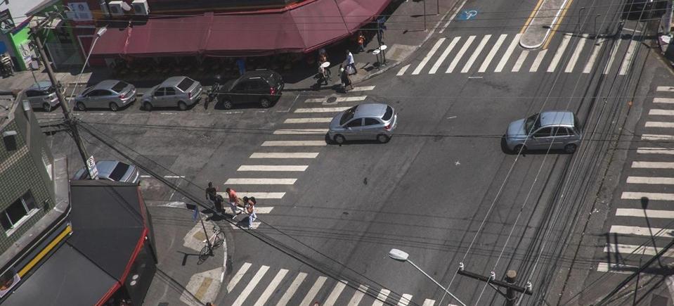 Áreas de acalmamento de tráfego Rua