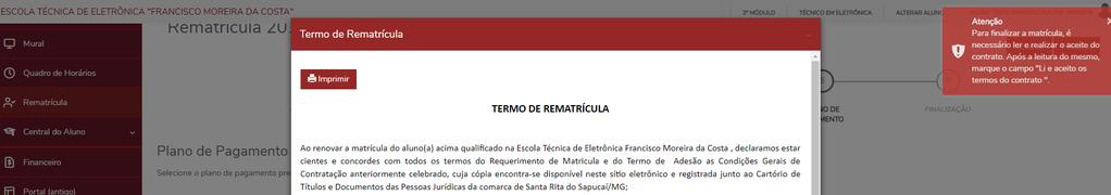 processo de rematrícula. FIG.