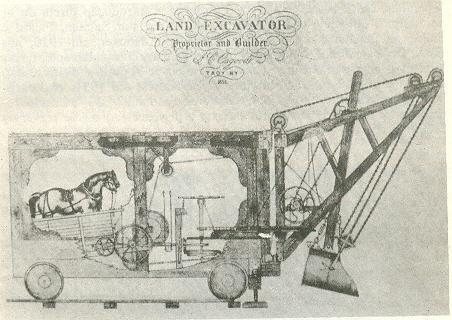 Dragline - características Escavadoras: histórico Acionamento a cabos (algumas hidráulicas) Montada sobre esteiras ou sapatas Acionada por motor