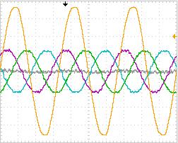 149 Nos resultados experimentais para o MOP1, pode-se observar que somente serão mostrados a tensão na fase a (v sa ) com as três correntes trifásicas (i sa,i sb e i sc ), pois o osciloscópio