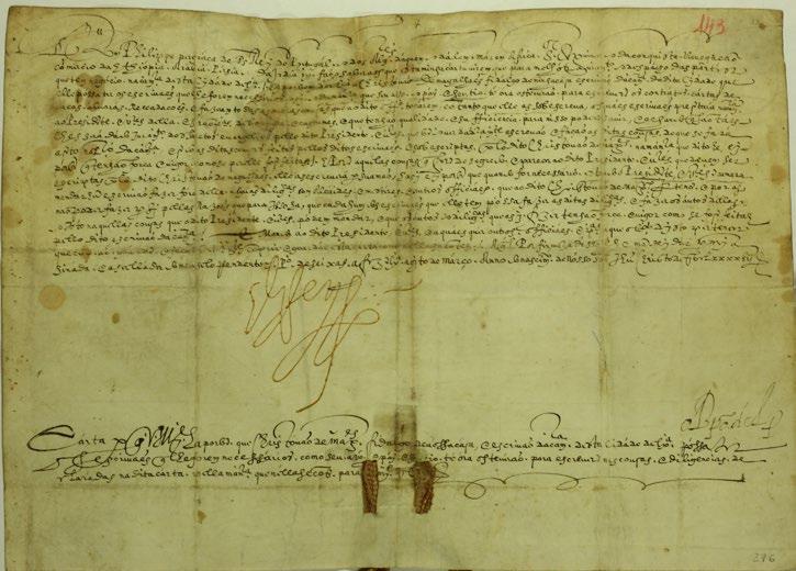 DOCUMENTA ASSINATURAS, SELOS E SINAIS FILIPE I (II ESPANHA, 1581-1598) [Autorização para existirem