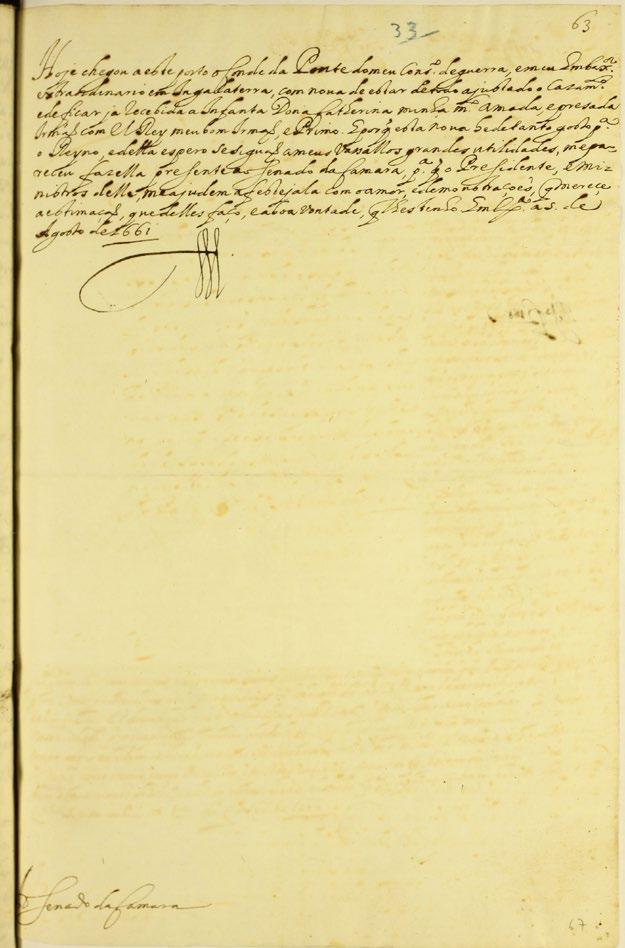 DOCUMENTA ASSINATURAS, SELOS E SINAIS D. AFONSO VI (1656-1683) [Decreto sobre o casamento da infanta D.
