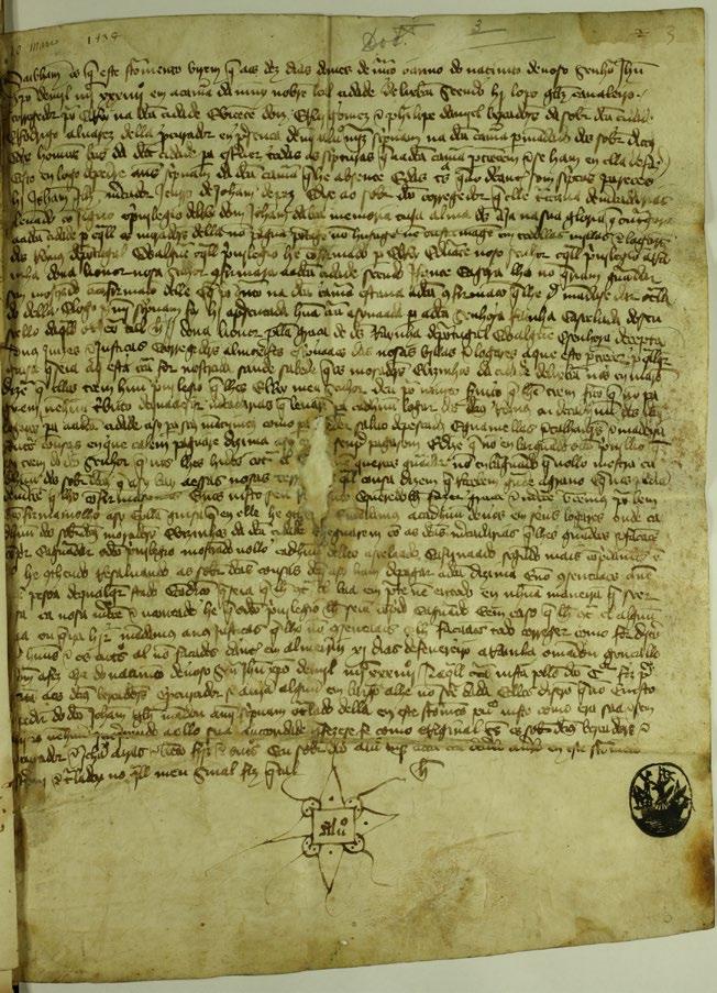 DOCUMENTA ASSINATURAS, SELOS E SINAIS [Traslado em pública forma de uma carta de D. Leonor, mulher de D.