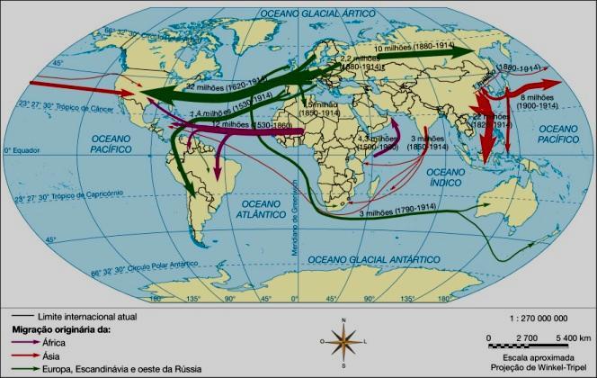 12. Um dos principais tipos de migrações ter a o a s ex ste tes a ha ada f a de re ros e o s ste: A) na perda de trabalhadores com baixa qualificação técnica para países estrangeiros, geralmente mais