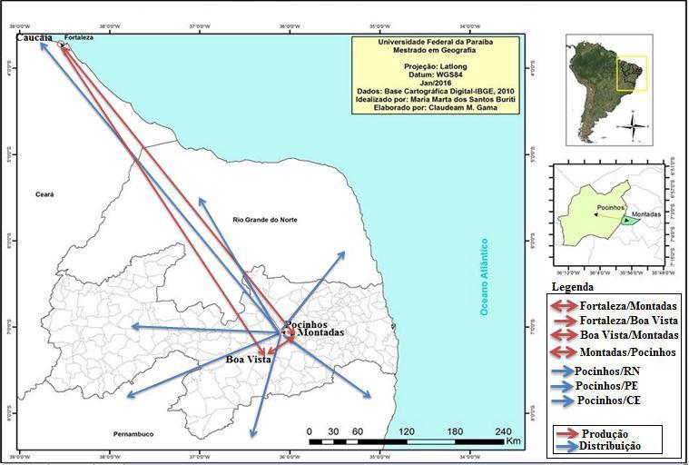 Mapa 4- As interações espaciais no circuito