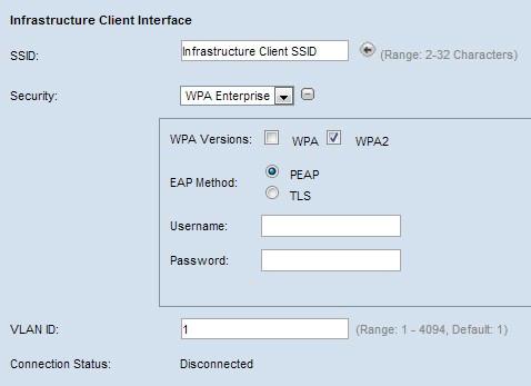 Clique aqui para continuar com a configuração. Configurar a empresa WPA Realize as seguintes etapas se você escolheu configurar a empresa WPA como seu tipo da Segurança da autenticação. Etapa 1.