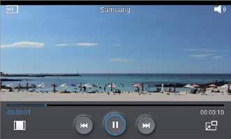 Mídia Vídeo Use essa aplicação para reproduzir vídeos. Toque em Vídeo na Tela de aplicações. Alguns formatos de arquivo não são suportados dependendo do software instalado no telefone.