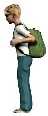 37 O peso excessivo do material escolar transportado na mochila faz com que o escolar realize uma inclinação de tronco lateral ou anterior.