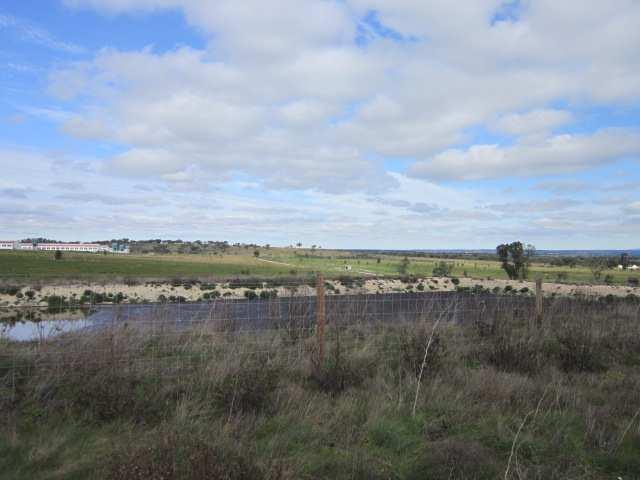 Fotografia 2: Vista para a lagoa de retenção dos efluentes pecuários. Considerando a contribuição de águas de lavagem, a produção anual de chorume é de 34.128,00 m 3.