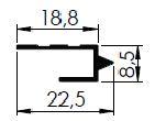 LINHA CASE CASE 01 31,4 X 13,9MM CASE 02 25,4 X 13,9MM 601130073 PESO 0,198 kg/m