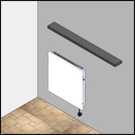 2. FIXAR O EQUIPAMENTO À PAREDE - O equipamento é fornecido com um kit de montagem, composto por parafusos. - As buchas fornecidas no kit de montagem são próprios para paredes de geso.