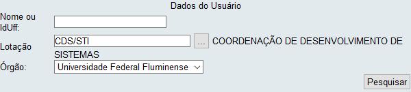 as lotações. Por fim, clique na sigla da lotação desejada.