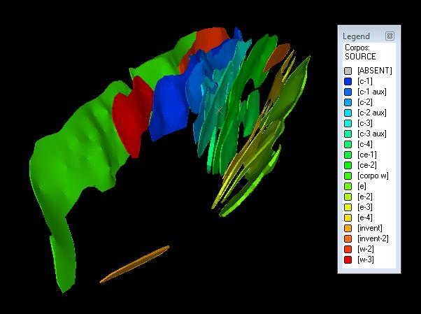 O plano de amostragem para a realização dos testes foi realizado de acordo com o banco de dados de pesquisa mineral, da equipe de geologia do projeto Ambrósia, considerando todos os corpos