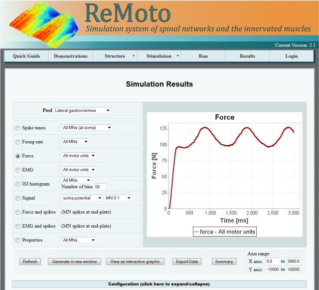Capítulo 2: Expansão do simulador ReMoto A Figura 2-5 mostra a nova interface para a visualização dos resultados simulados no ReMoto.