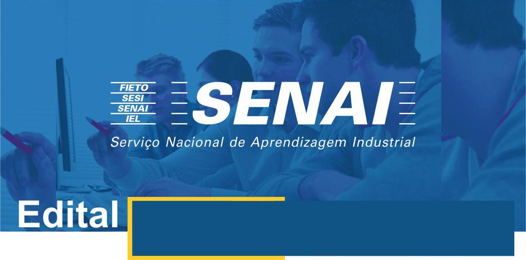 08/2018 CURSOS TÉCNICOS PRESENCIAIS Página 1 de 5 A Diretora Regional do Serviço Nacional de Aprendizagem Industrial, Departamento Regional da Tocantins SENAI-DR/TO, no uso de suas atribuições legais