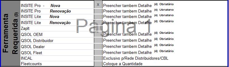 Preencha os dados do usuário e da ferramenta requerida nos