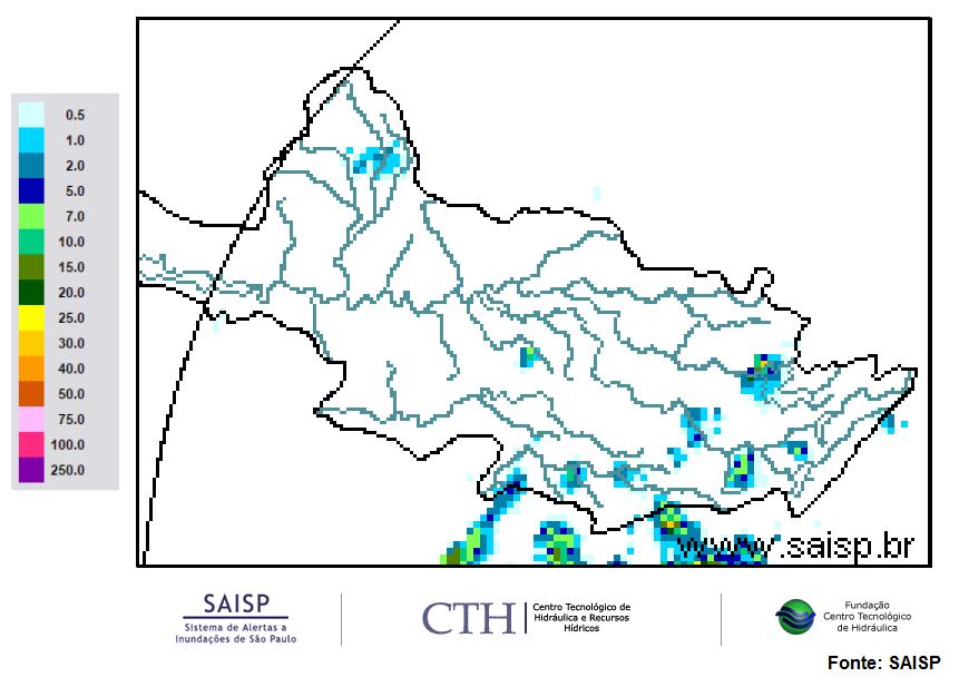Dados Pluviométricos das Bacias PCJ CHUVA ACUMULADA EM 24