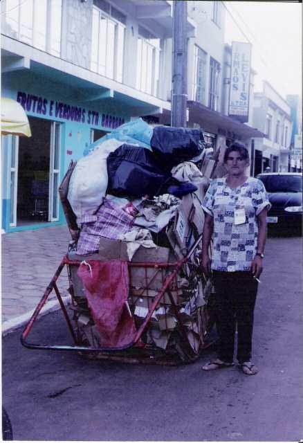 Dona Dezolina Carrinheira antes da