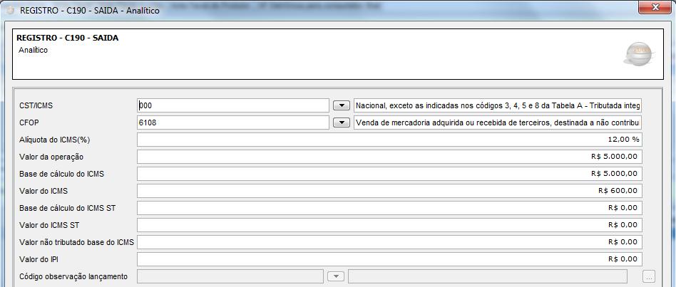 Nele, devem conter as informações referentes ao valor total relativo ao FCP devido à UF de destino, ao valor total do ICMS devido à UF de destino (40% do total apurado), além do valor total do