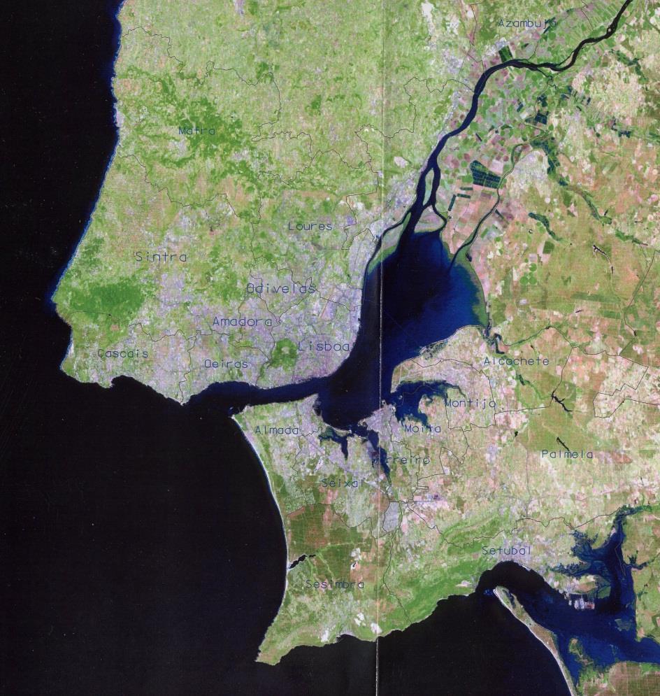 Área Metropolitana de Lisboa 18 municípios, com