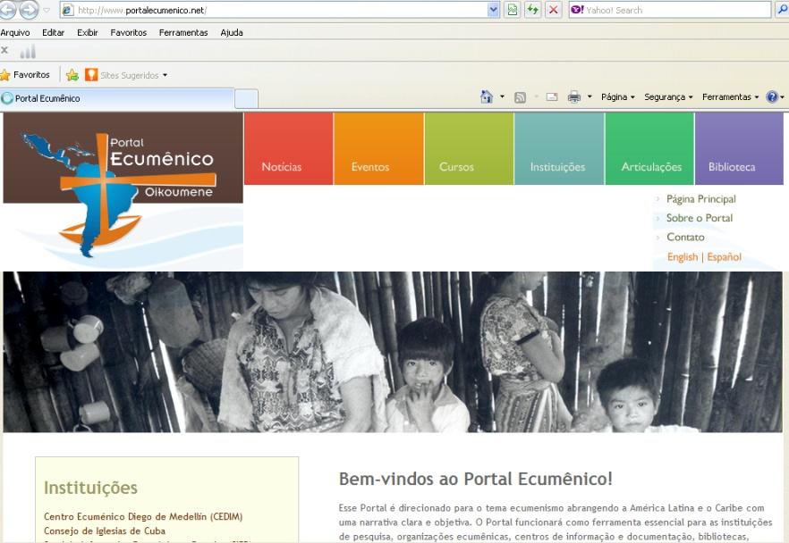 Comunicação - RESC Portal Ecumênico - Novo layout do