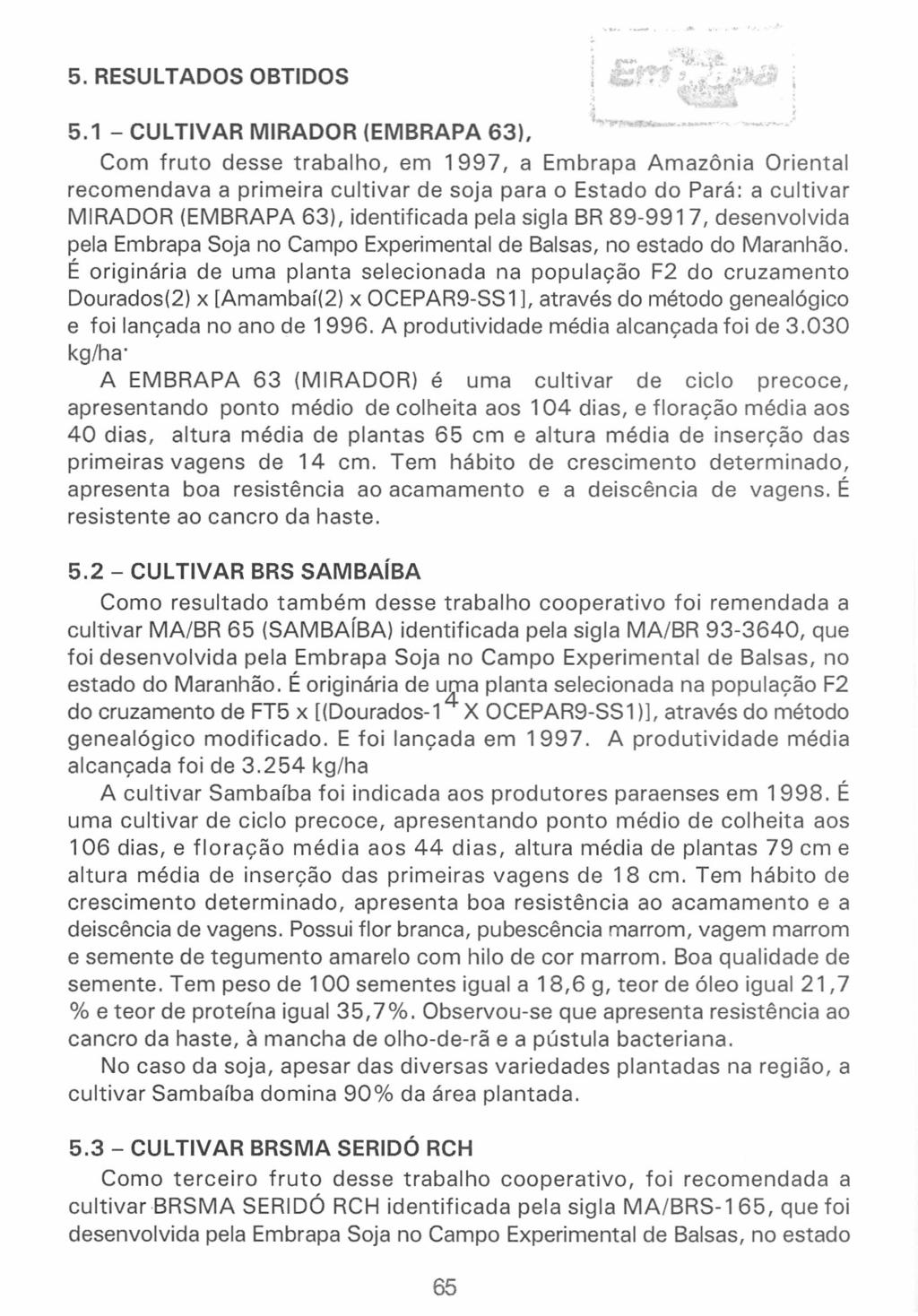 5. RESULTADOS OBTIDOS 5.