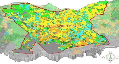 8. ZV FARO A massa de água subterrânea da Campina de Faro - Subsistema Faro é claramente a