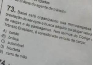 Questões Comentadas Guarda Civil Art. 96. Os veículos classificam-se em: (.