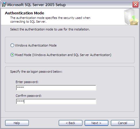 Numa instalação de um servidor acessível externamente, deve configurar no Windows uma conta especificamente para este efeito e utilizá-la aqui.