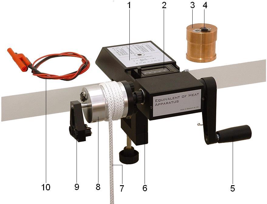 (não visível) Fig. 1: Componentes 1. Indicações de segurança Perigo de ferimento! O peso (aprox. 5 kg) que se encontra preso na corda (7) pode ferir alguém se cair.