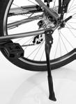 O descanso das Sense Elétricas possuem um mecanismo para ajustar a inclinação que o ciclista deseja parar sua bicicleta elétrica.