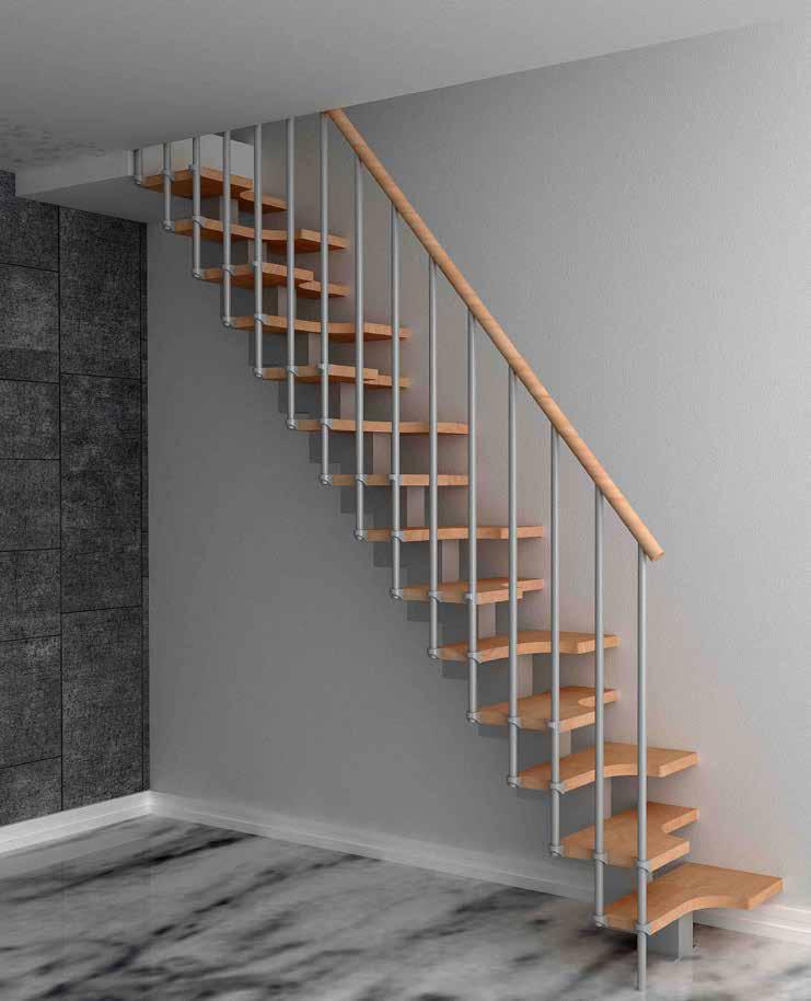 01 Escadas Easy Stair Cores Degraus: Natural