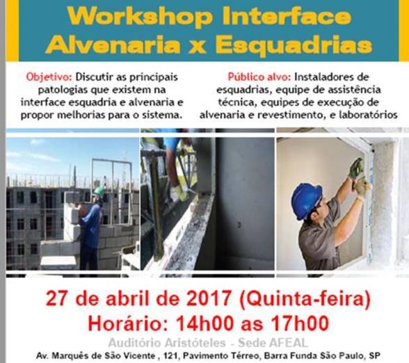 GT Subsistemas Workshop No dia 27 de abril foi