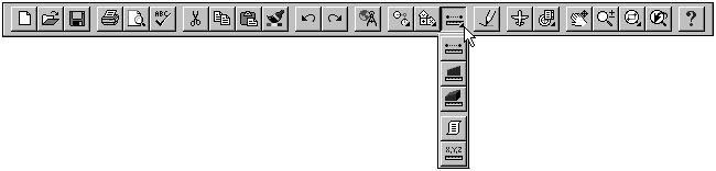 Praticamente, poderemos dividir a janela do AutoCAD 14 em três área: A. Nesta área encontramos a barra de menu, barra de ferramentas e barra de propriedades dos objetos. B.
