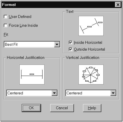 Controle Format Ao selecionar o botão Format, poderemos controlar a posição do texto (valor da cota), terminadores, linhas de chamada e linhas de cota.