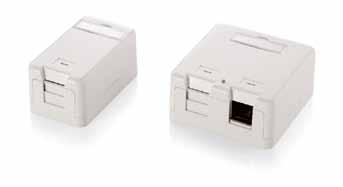 www.teleflex.pt Tomadas Saliente RJ45 de Cat.6 Tomada Completa Saliente RJ45 UTP Cat.