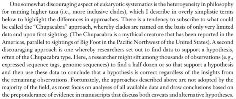 Chupa-cabra Katz, Laura A. 2012. Origin and Diversification of Eukaryotes.