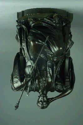 586 585 585 LOUIS CONVERS - 1860-1919 "A Justiça", escultura em bronze, assinada - ver Benezit, vol.